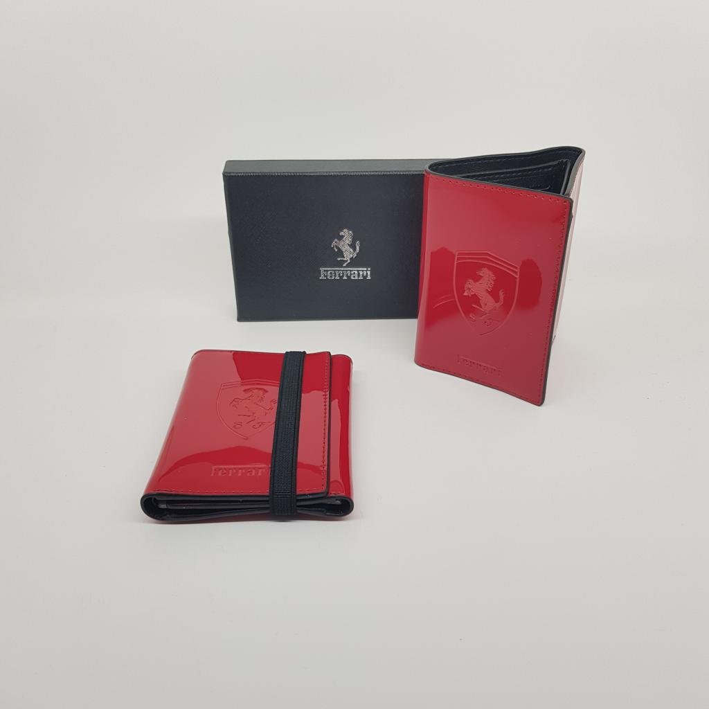 ferrari wallet black