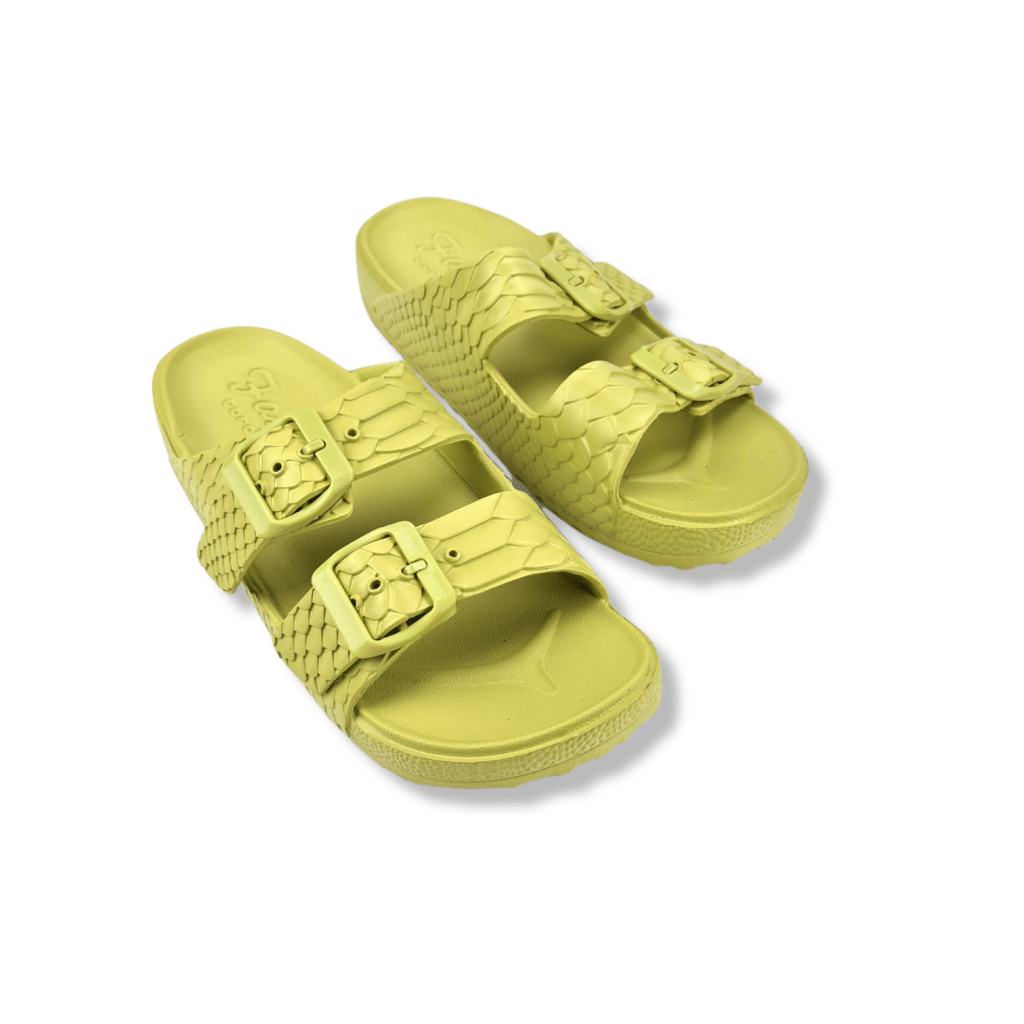 Ladies Slippers (6333-Green) - TOP QATAR SHOP