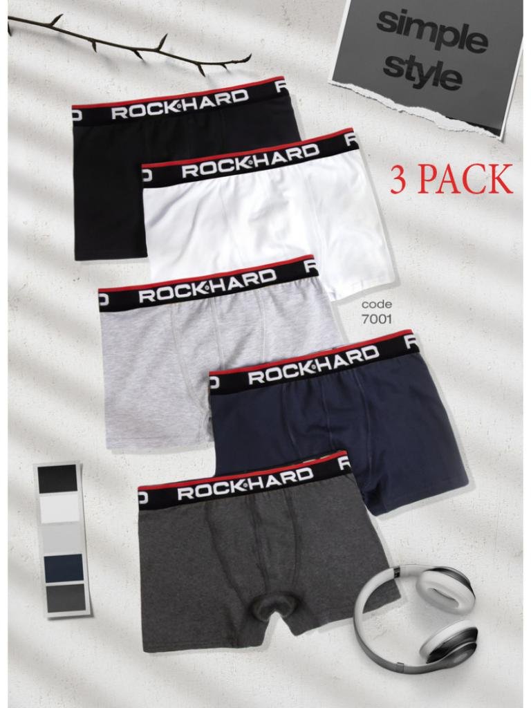 Mens 3 Pack Boxer Shorts Underwear (7001C24) TOP QATAR SHOP